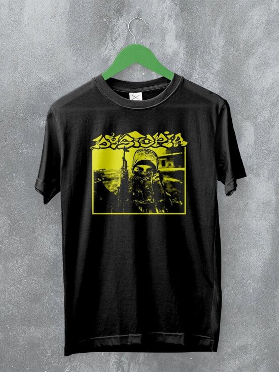 Dystopia Self-Titled Crust Punk Metal Album Art Graphic Fan T-Shirt 165 - Picture 1 of 5